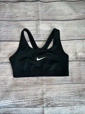 Nike dri fit Racerback Sports Bra - black